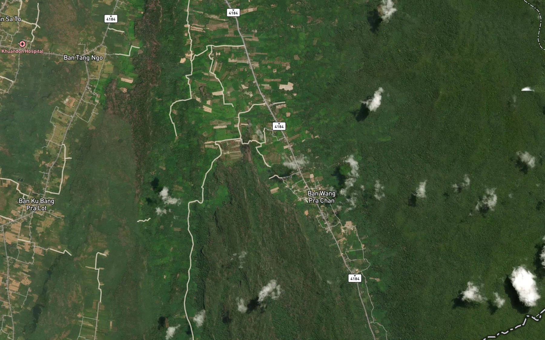 Satellite map of the Khlong Yaroi
