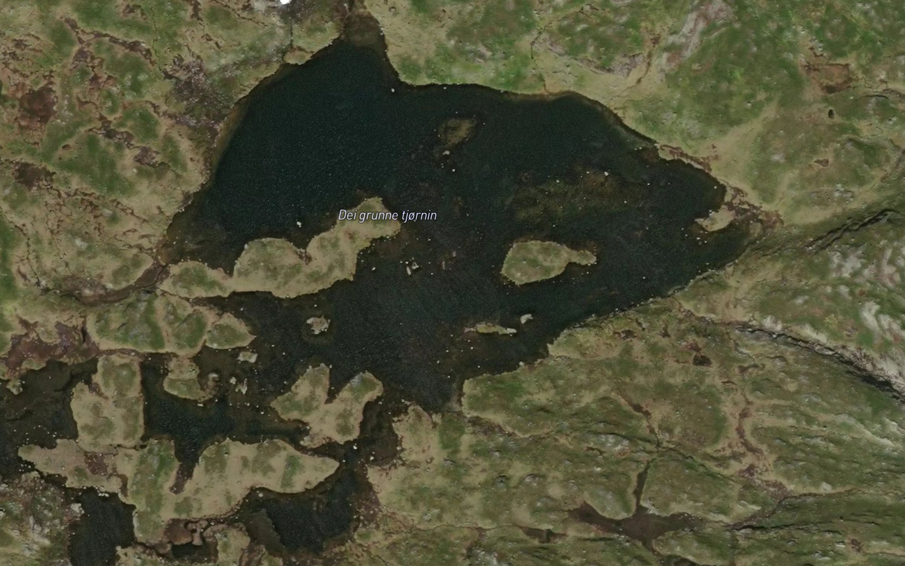 Satellite map of the Dei grunne tjornin