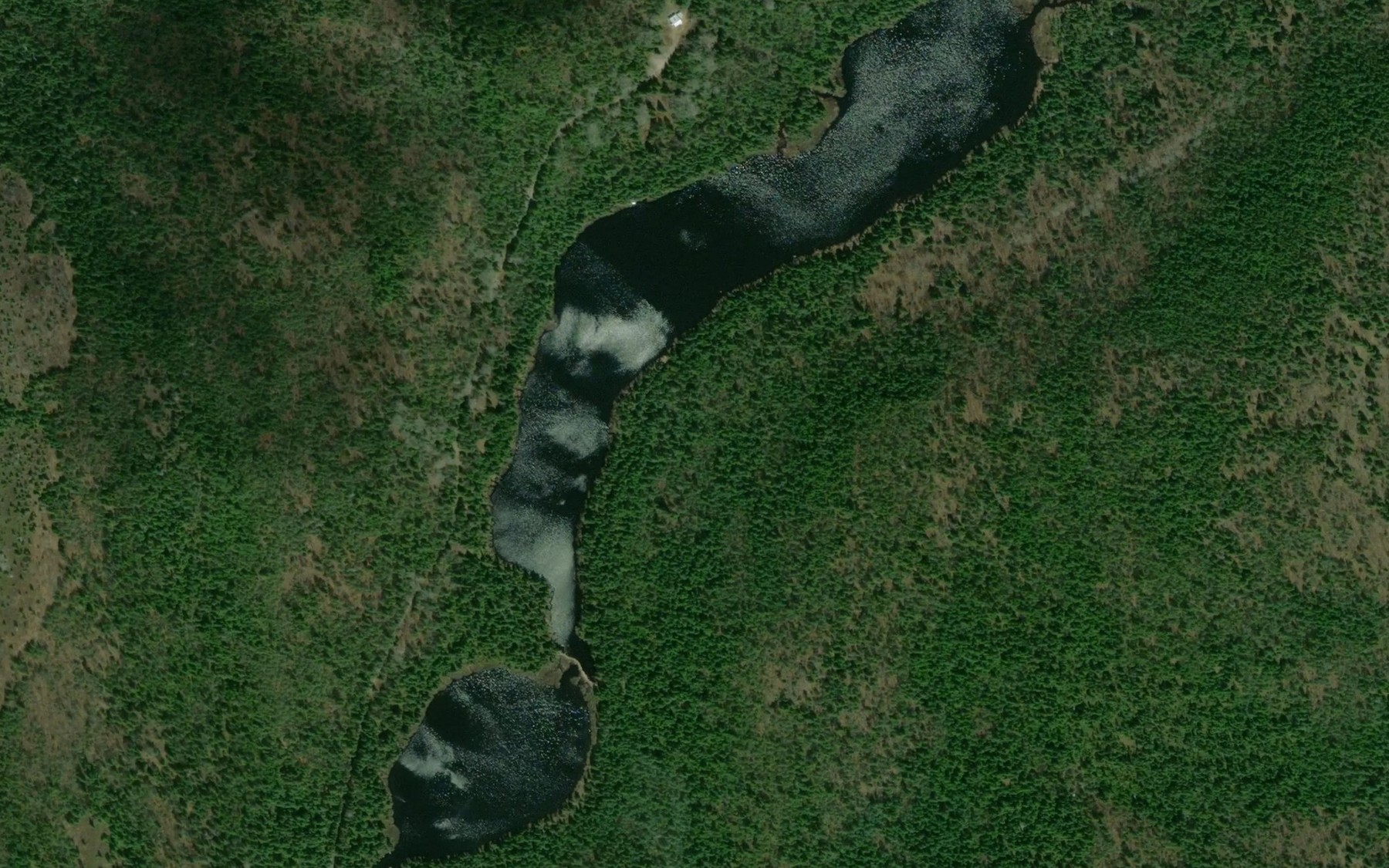 Satellite map of the Lac Gagnon