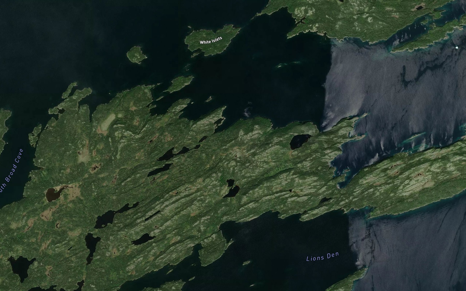 Satellite map of the Valley Pond