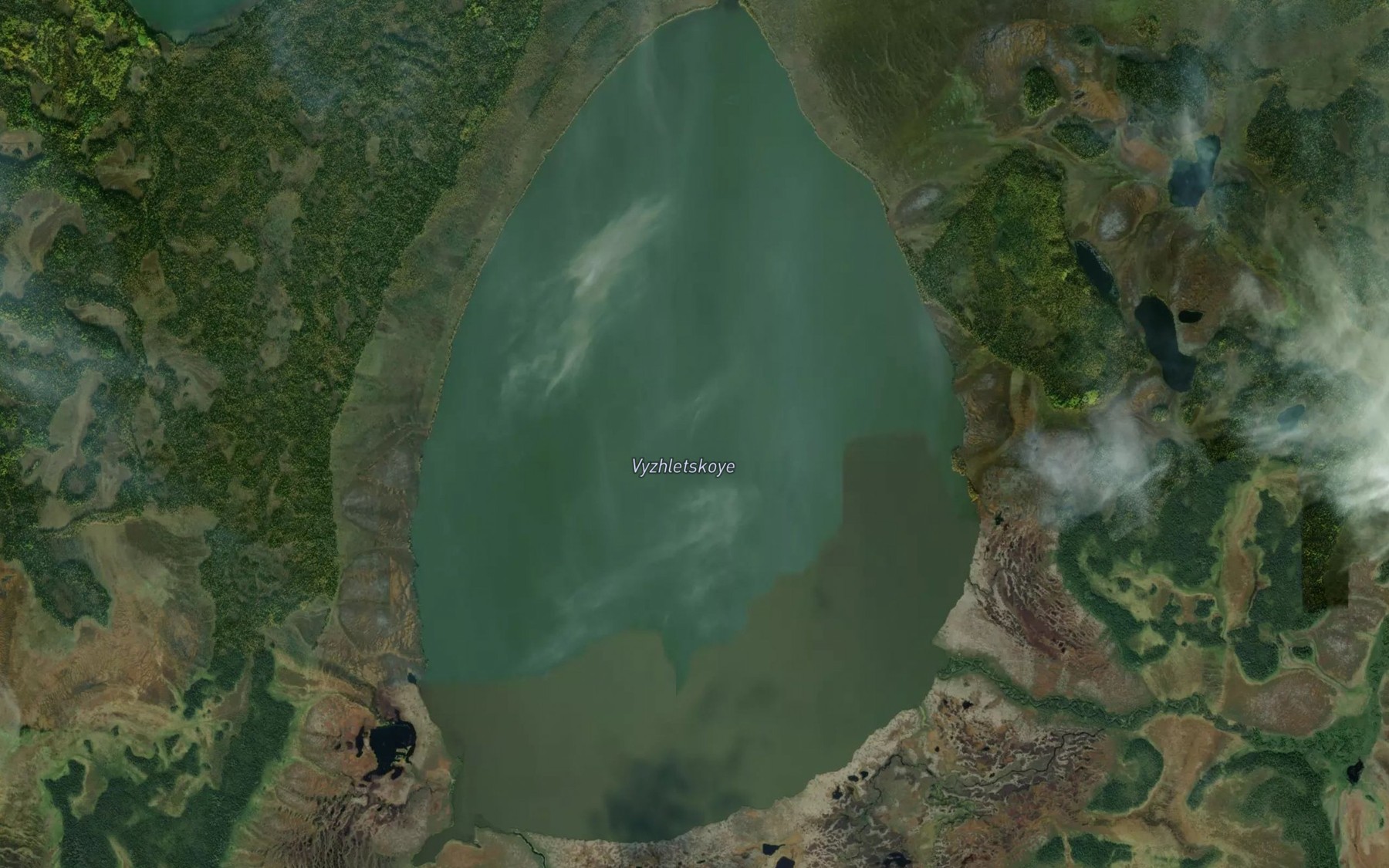 Satellite map of the Ozero Vyzhletskoye