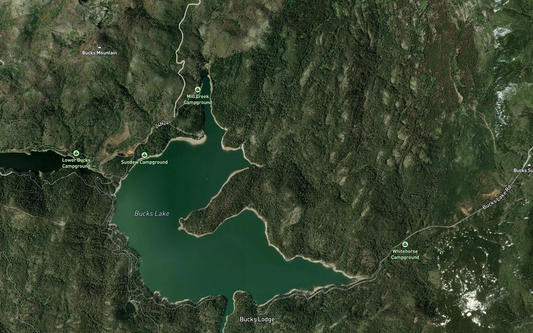 Satellite map of the Right Hand Branch Mill Creek