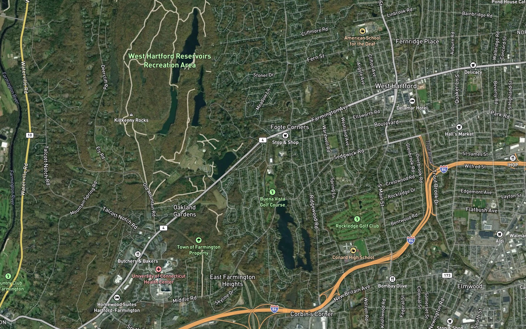 Satellite map of the Cornerstone Pool