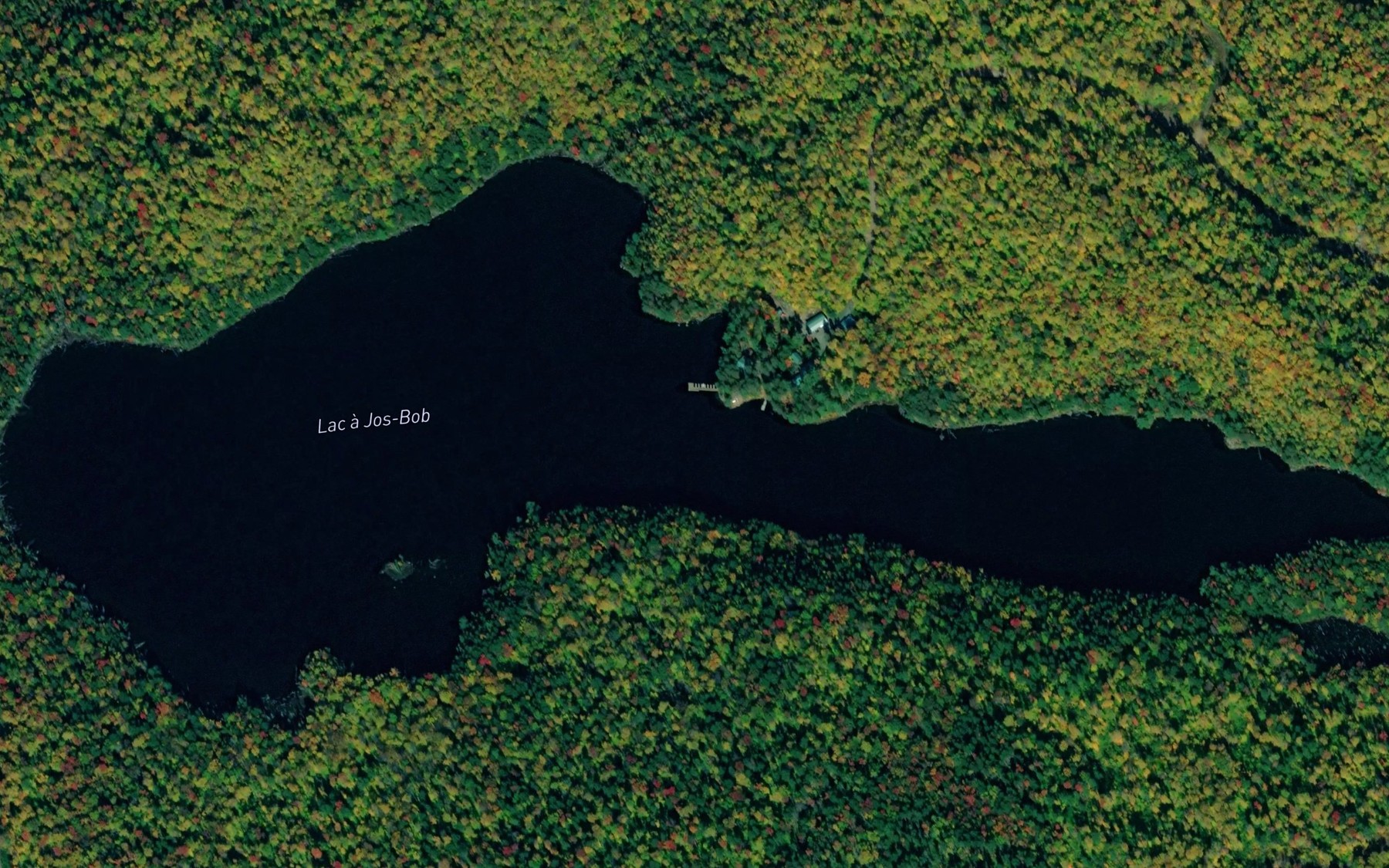 Satellite map of the Lac a Joe-Bob
