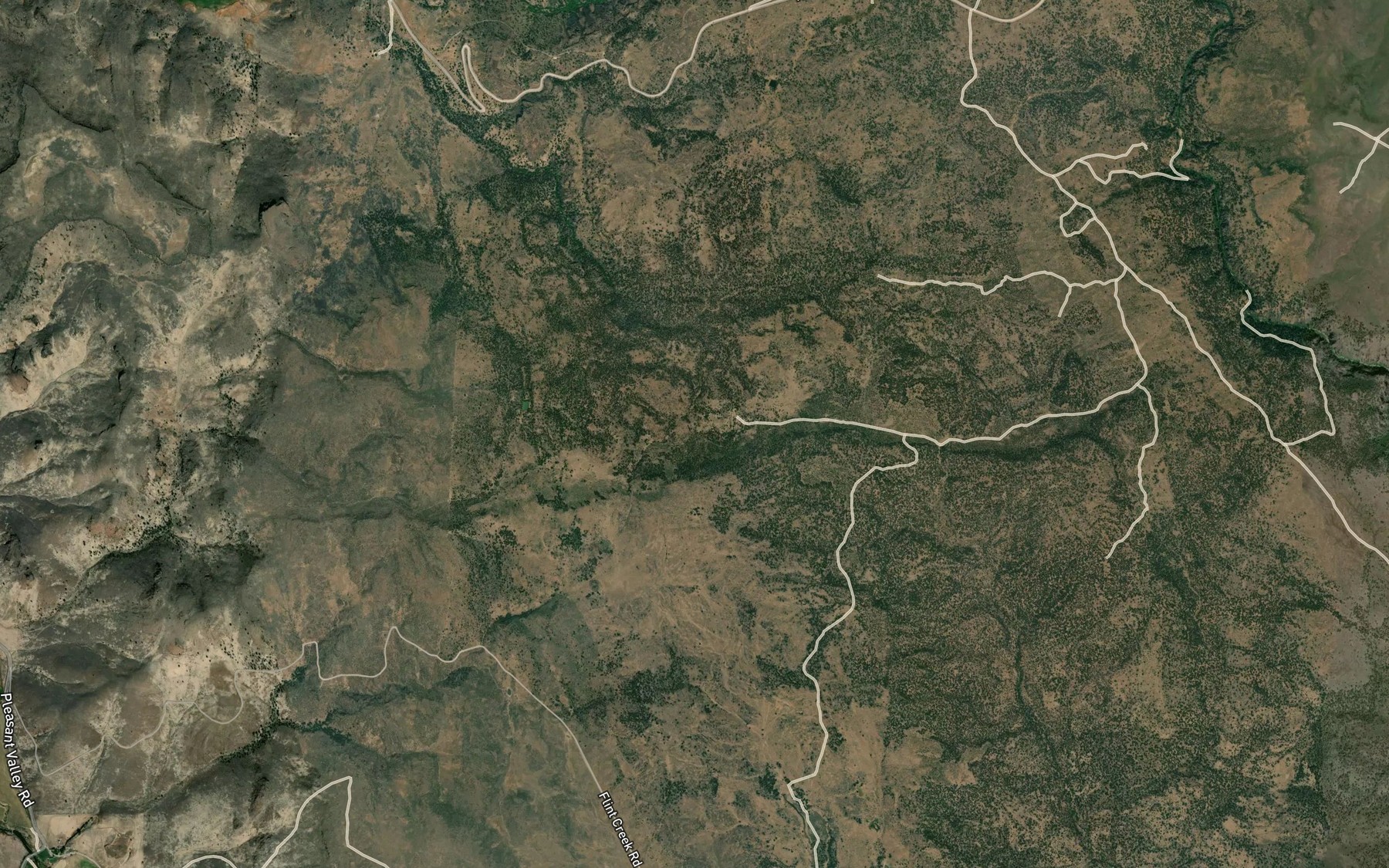 Satellite map of the Mud Springs