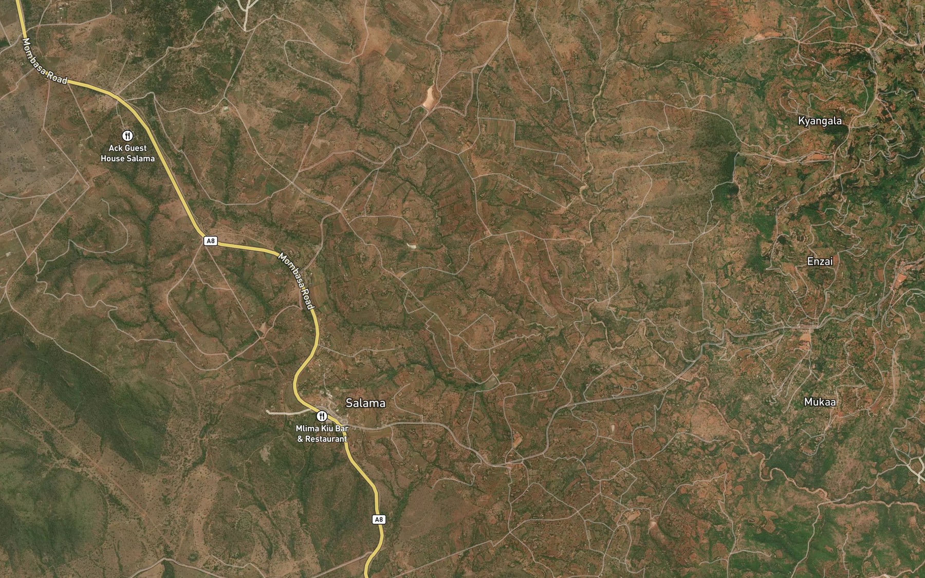 Satellite map of the Mutimunyani