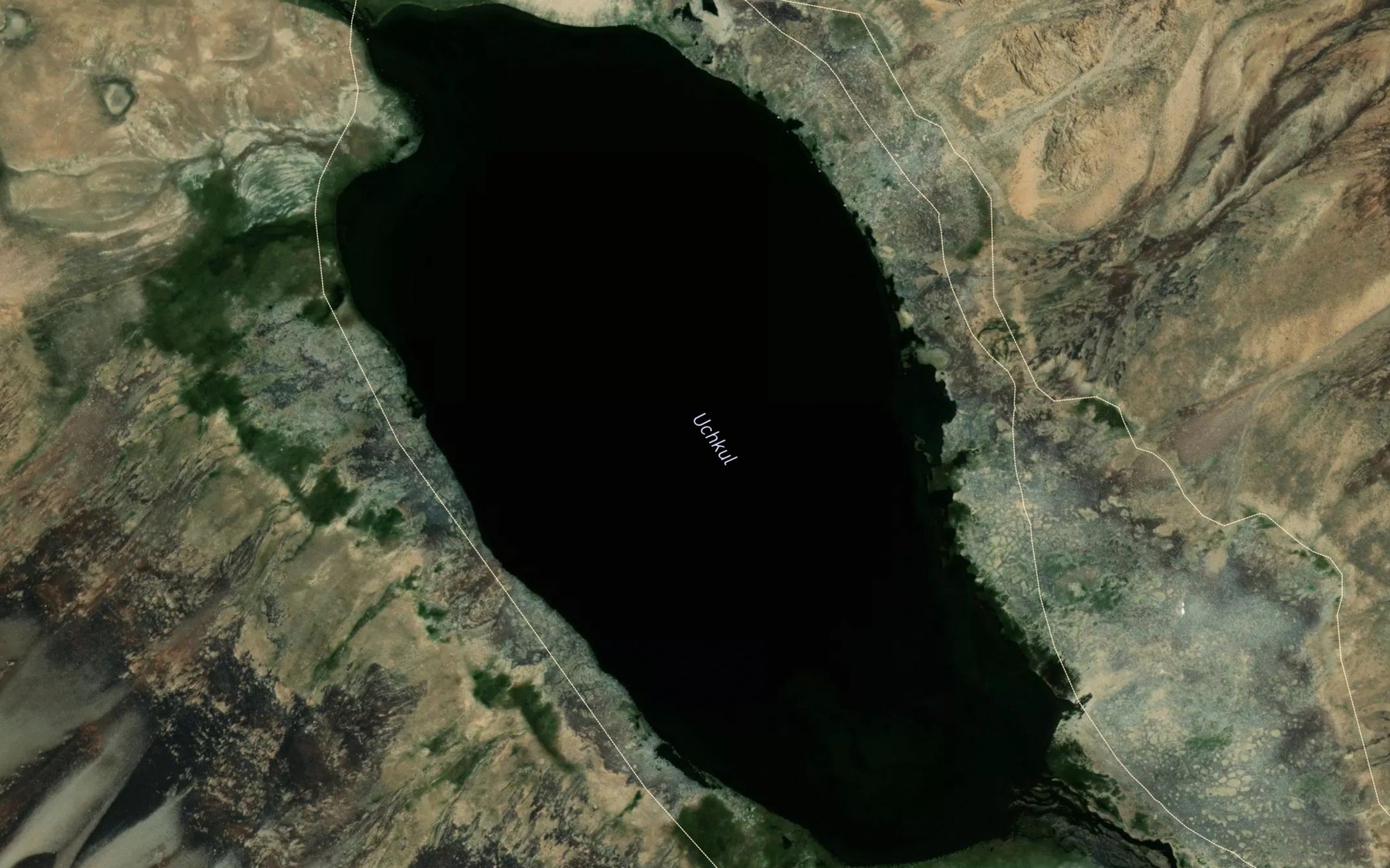 Satellite map of the Ozera Uchkul'