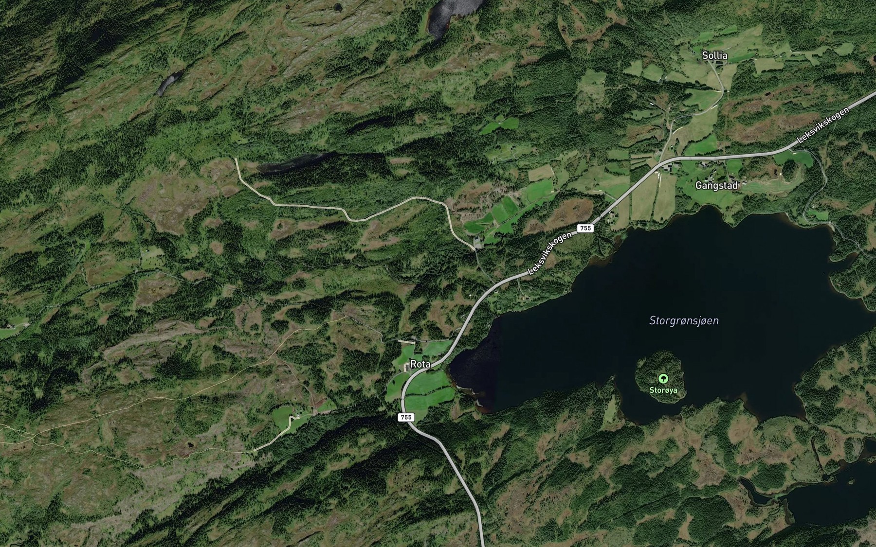 Satellite map of the Ringelva