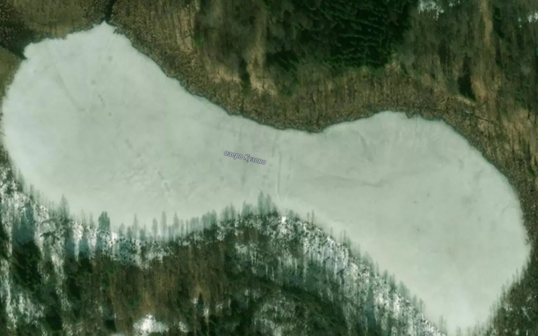 Satellite map of the Kuzovka