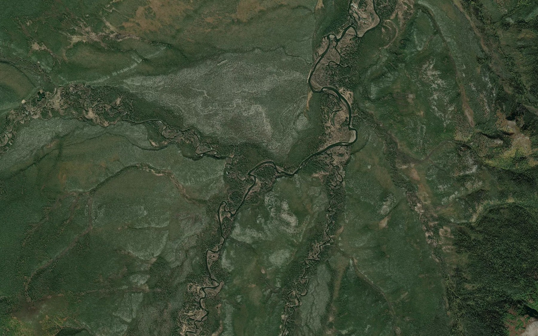 Satellite map of the Girl Creek