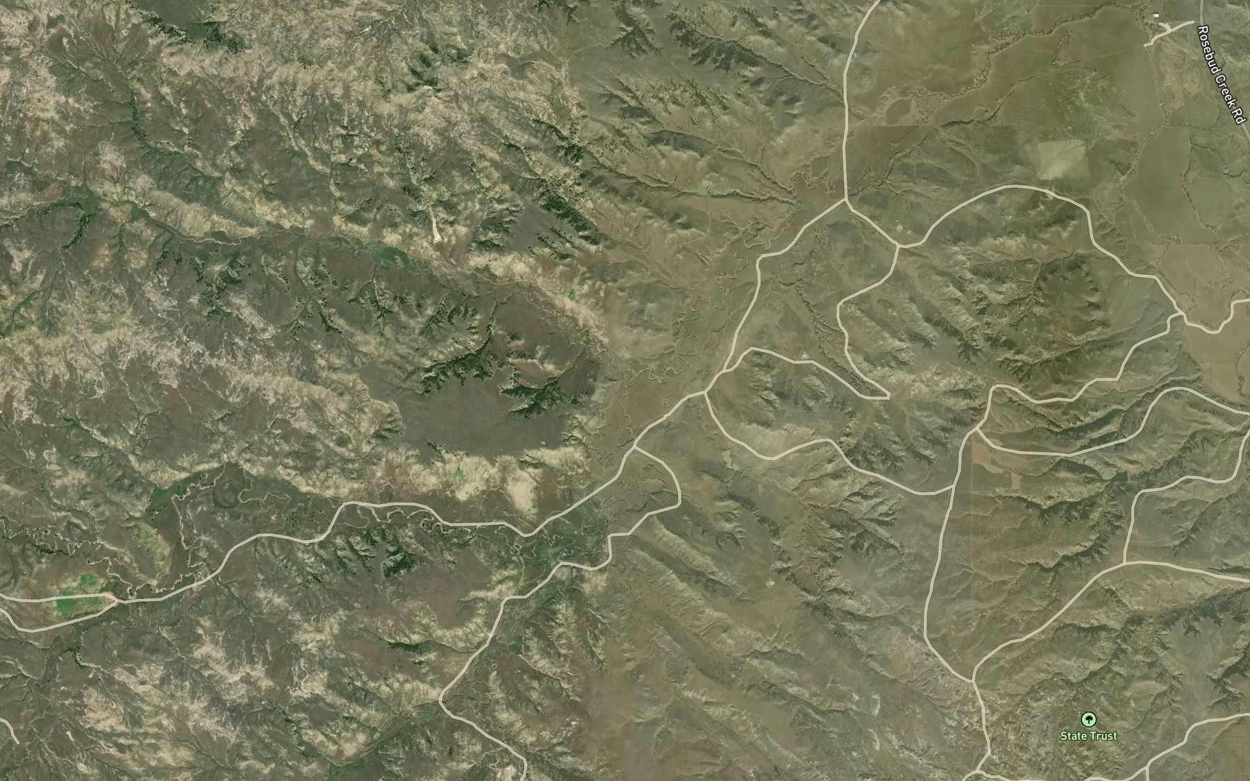 Satellite map of the Sawmill Creek