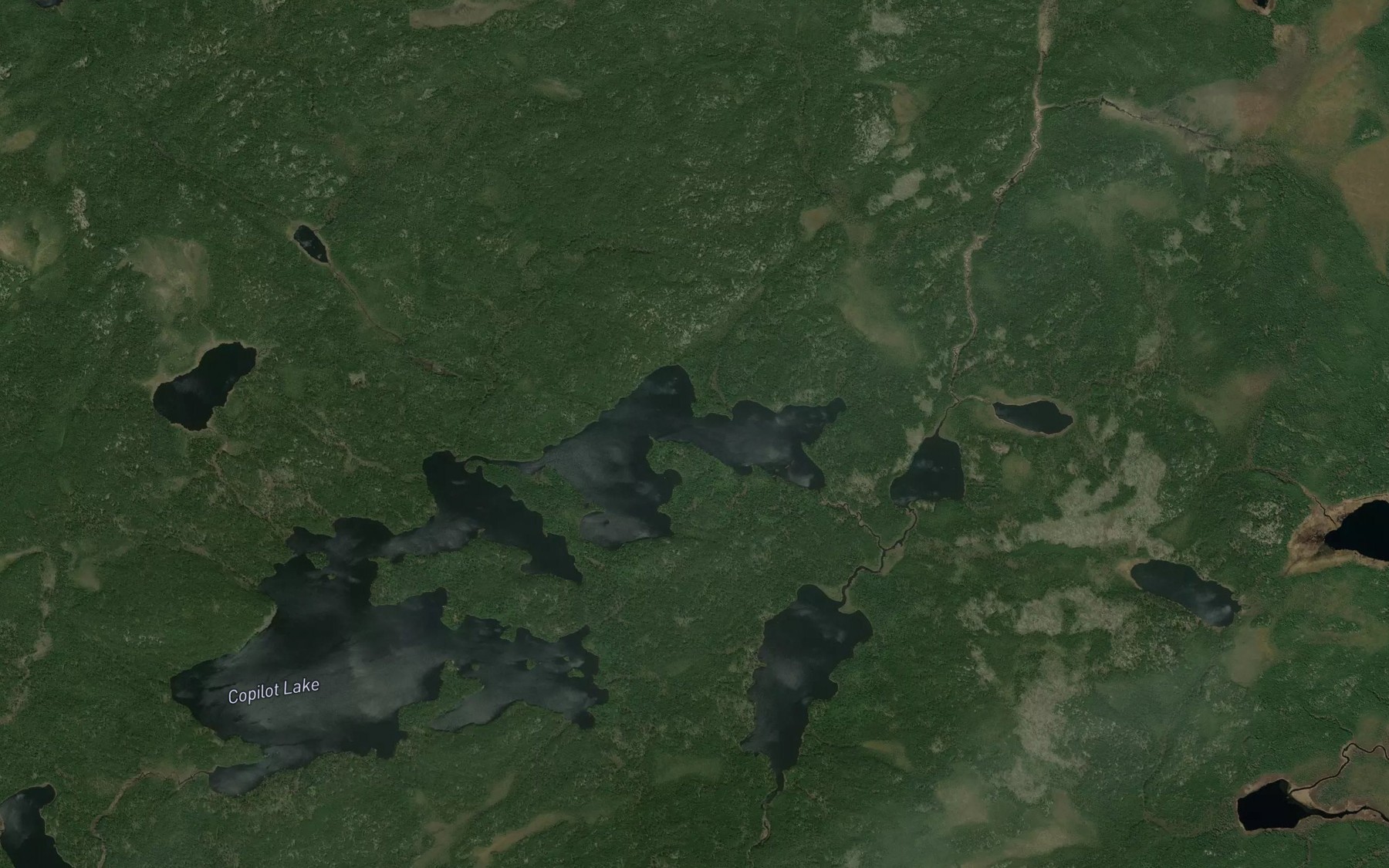 Satellite map of the Pollock Lake