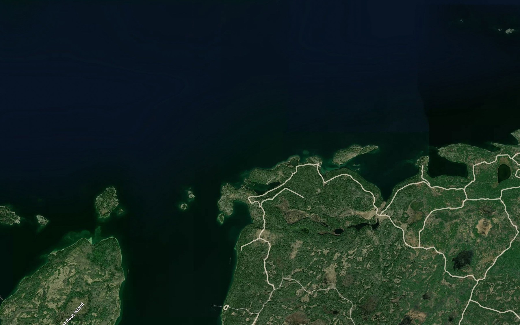 Satellite map of the Boat Cove