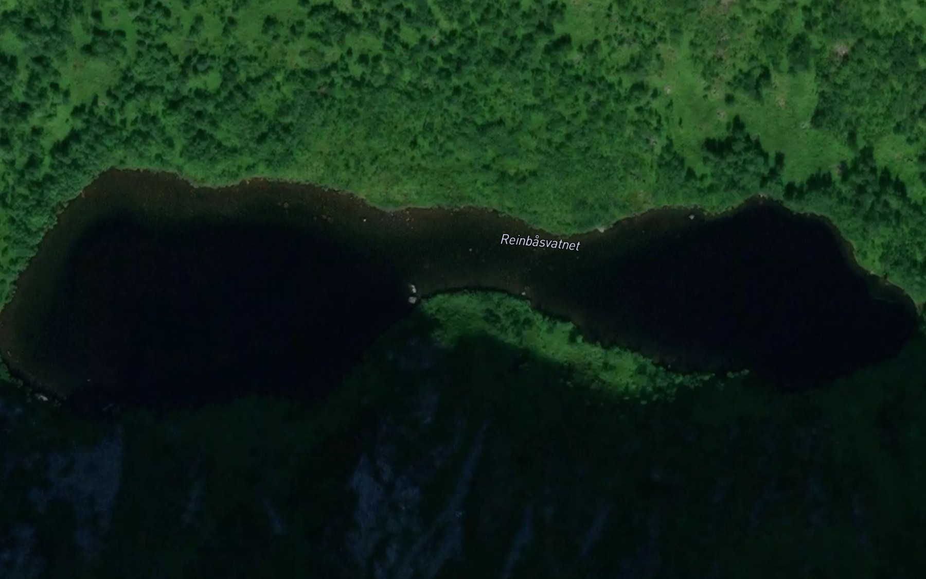 Satellite map of the Reinbasvatnet