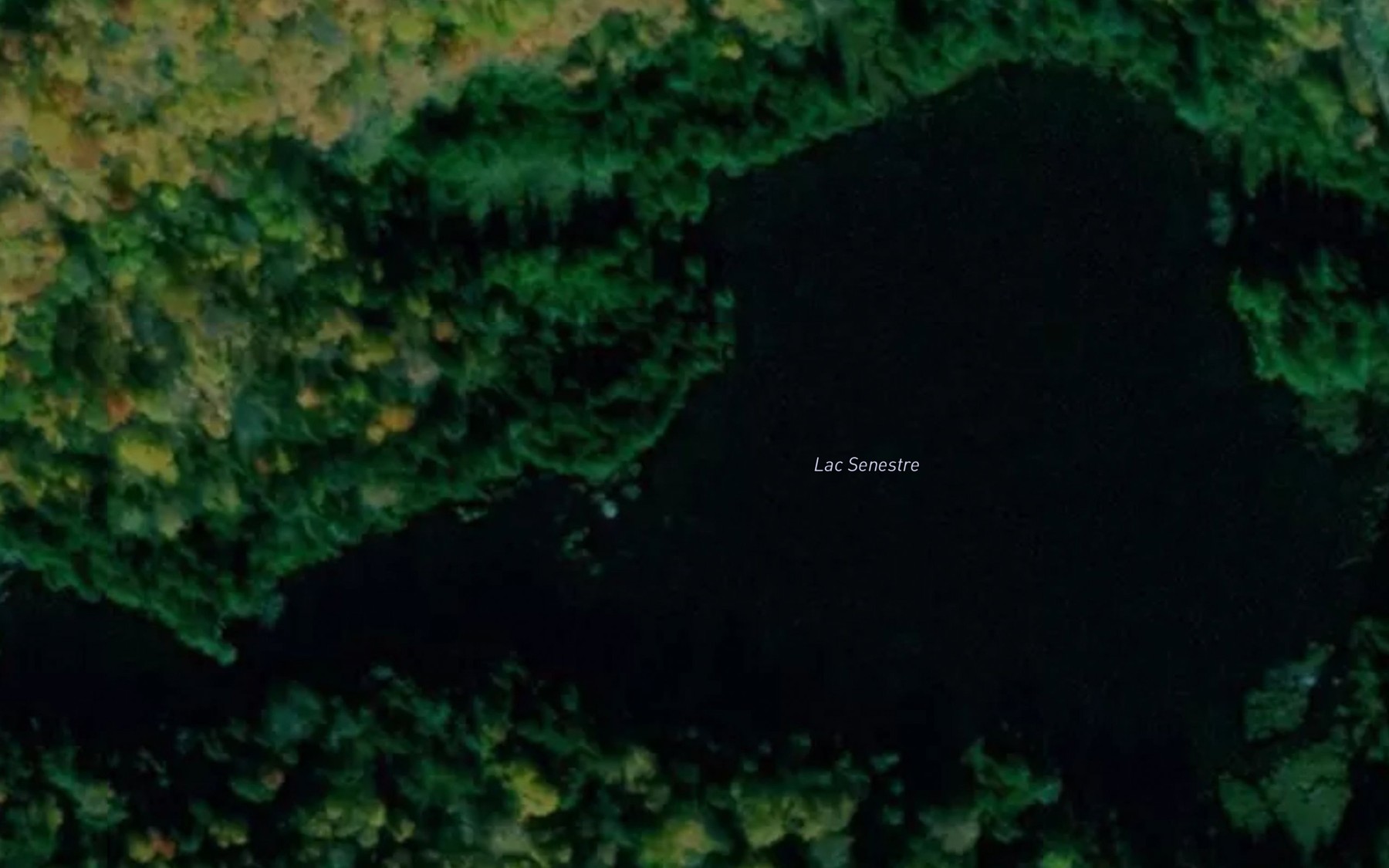 Satellite map of the Lac Senestre