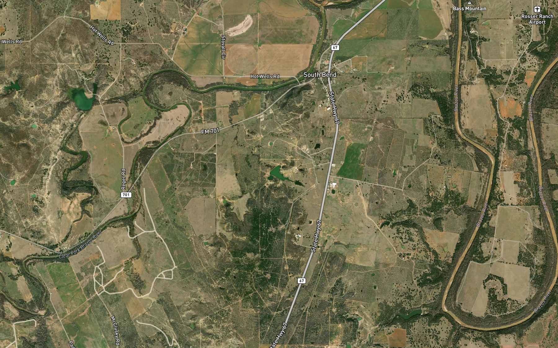 Satellite map of the Scott Lake