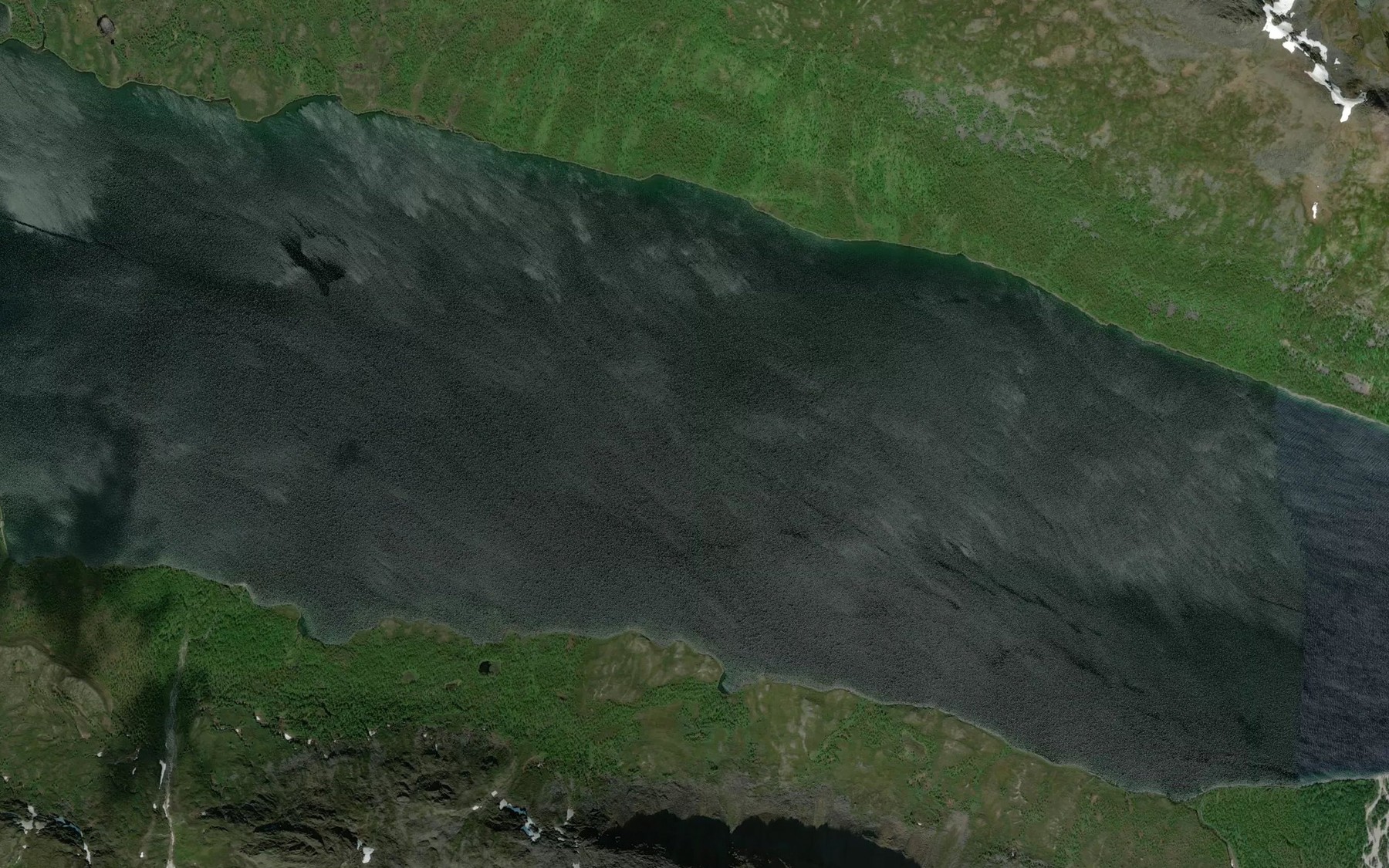 Satellite map of the Geavdnjajavri