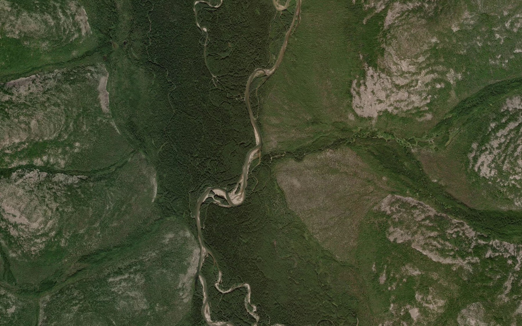 Satellite map of the Nikundya