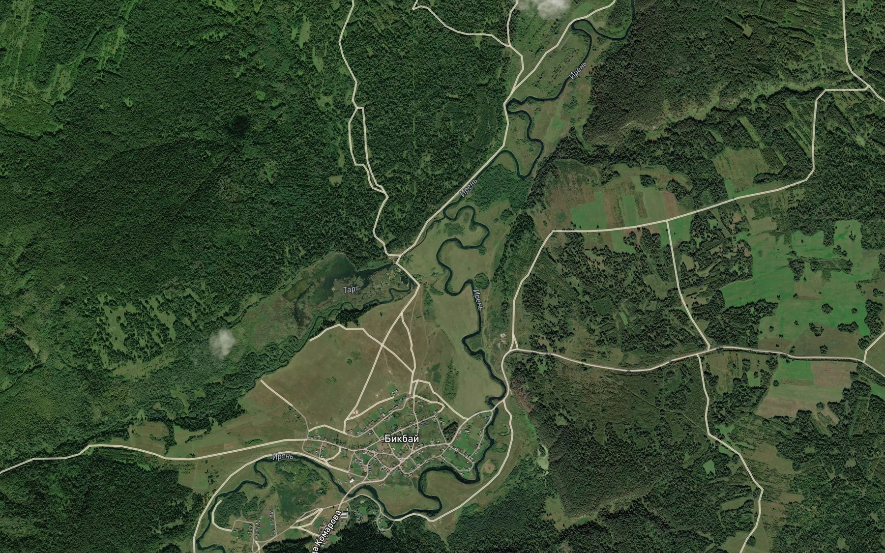 Satellite map of the Bol'shoy Tart