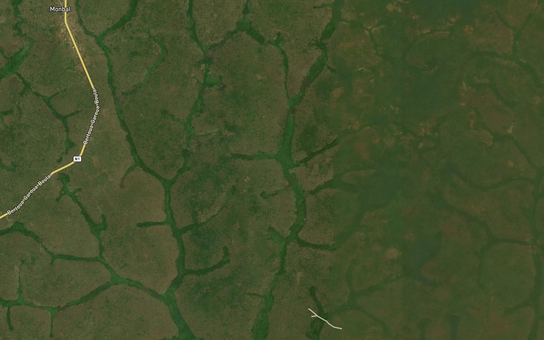 Satellite map of the Bedobo