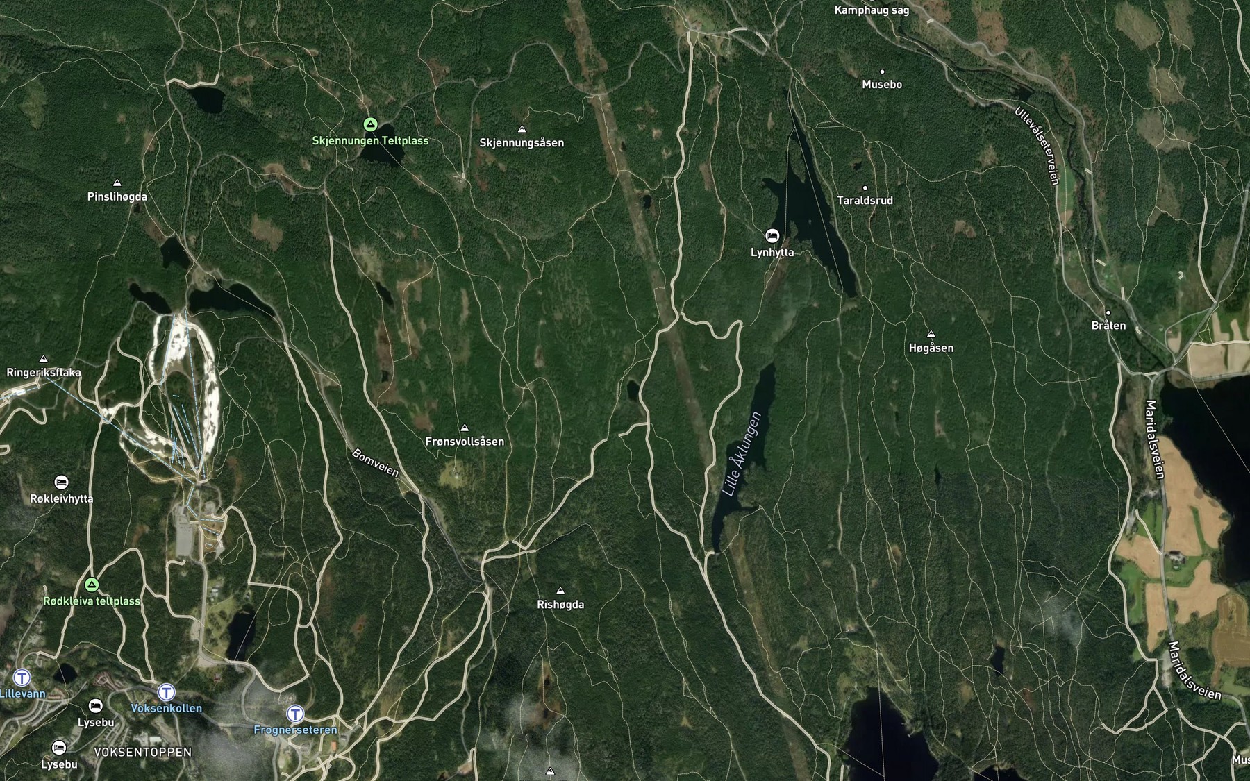 Satellite map of the Lorttjern