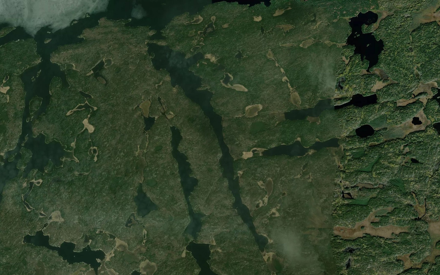 Satellite map of the Maud Lake