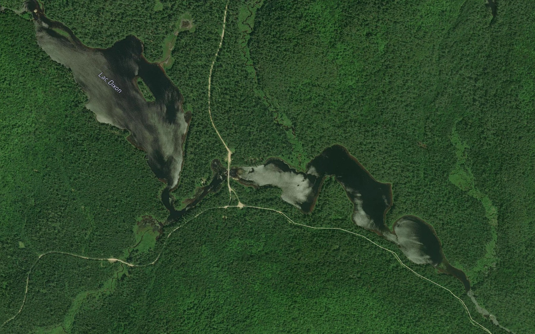 Satellite map of the Lac Dixon