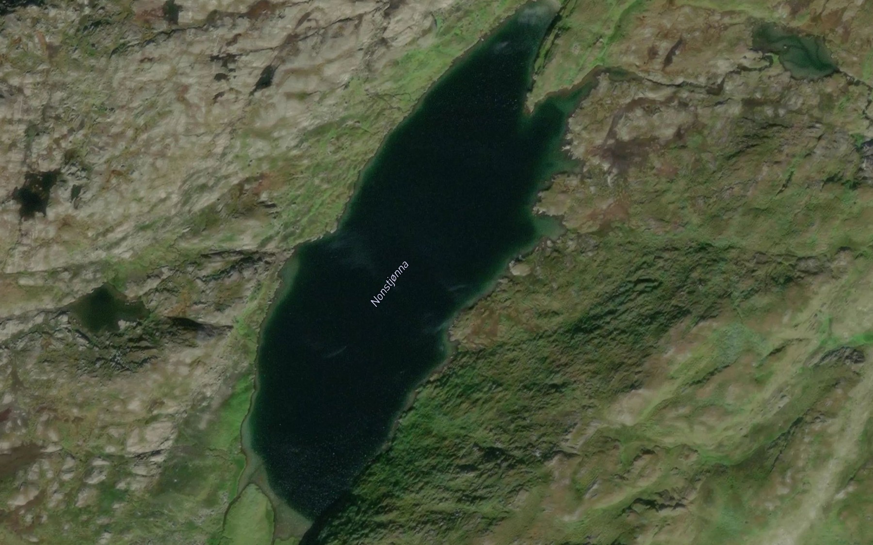 Satellite map of the Nonstjorna
