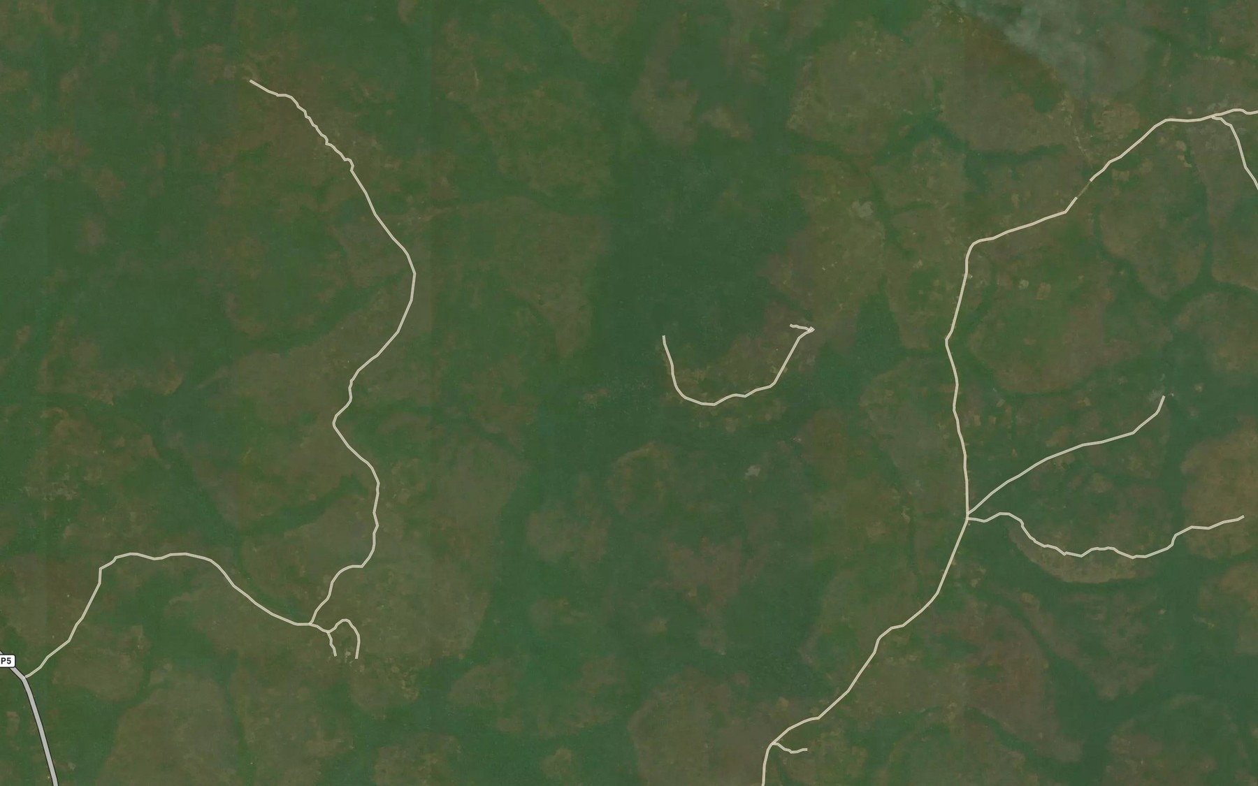 Satellite map of the Membandjela