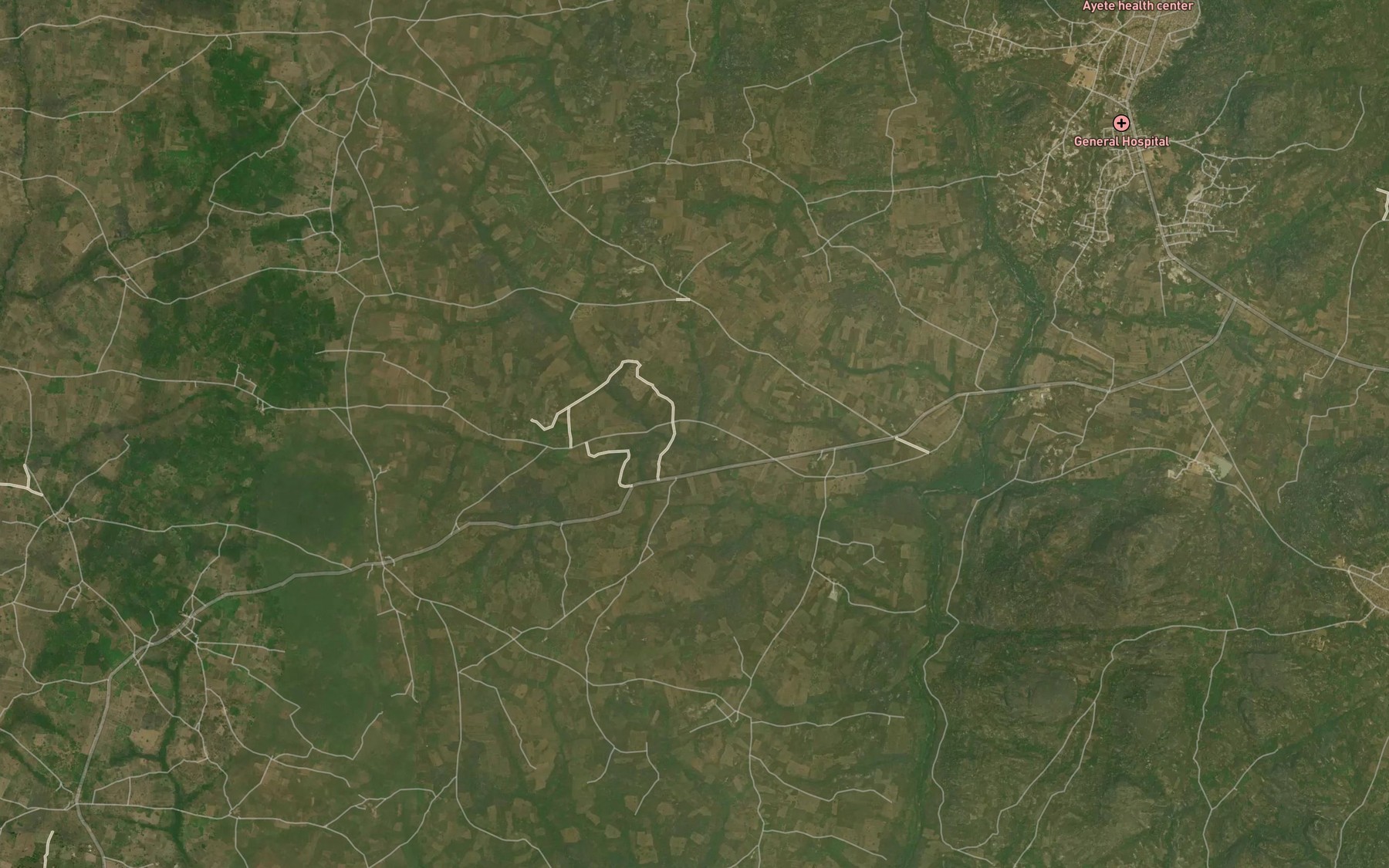 Satellite map of the RiverAbata