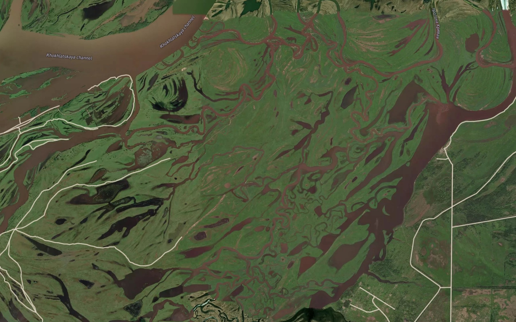 Satellite map of the Protoka Nabikova Yama