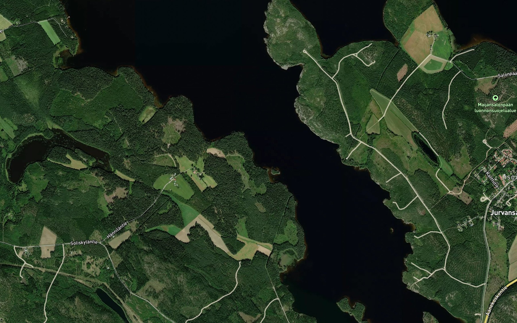 Satellite map of the Kuikanhiekka