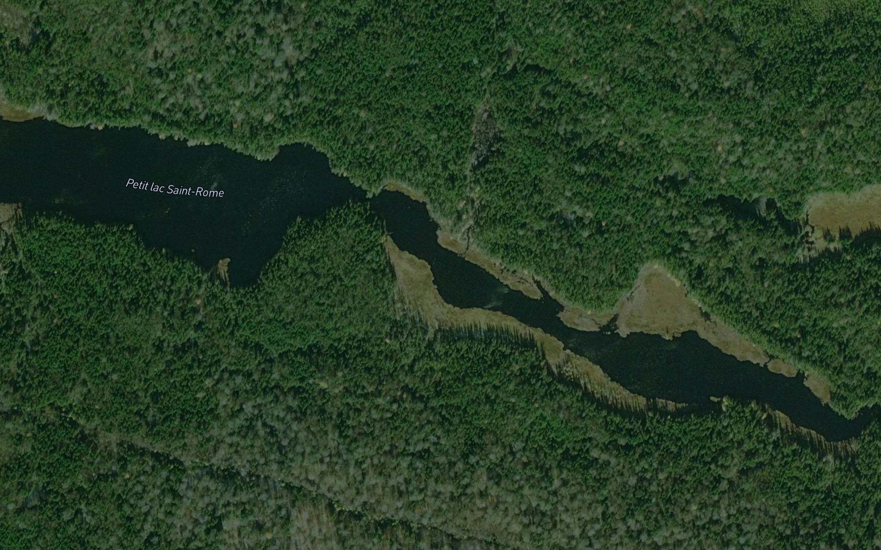 Satellite map of the Petit lac Saint-Rome