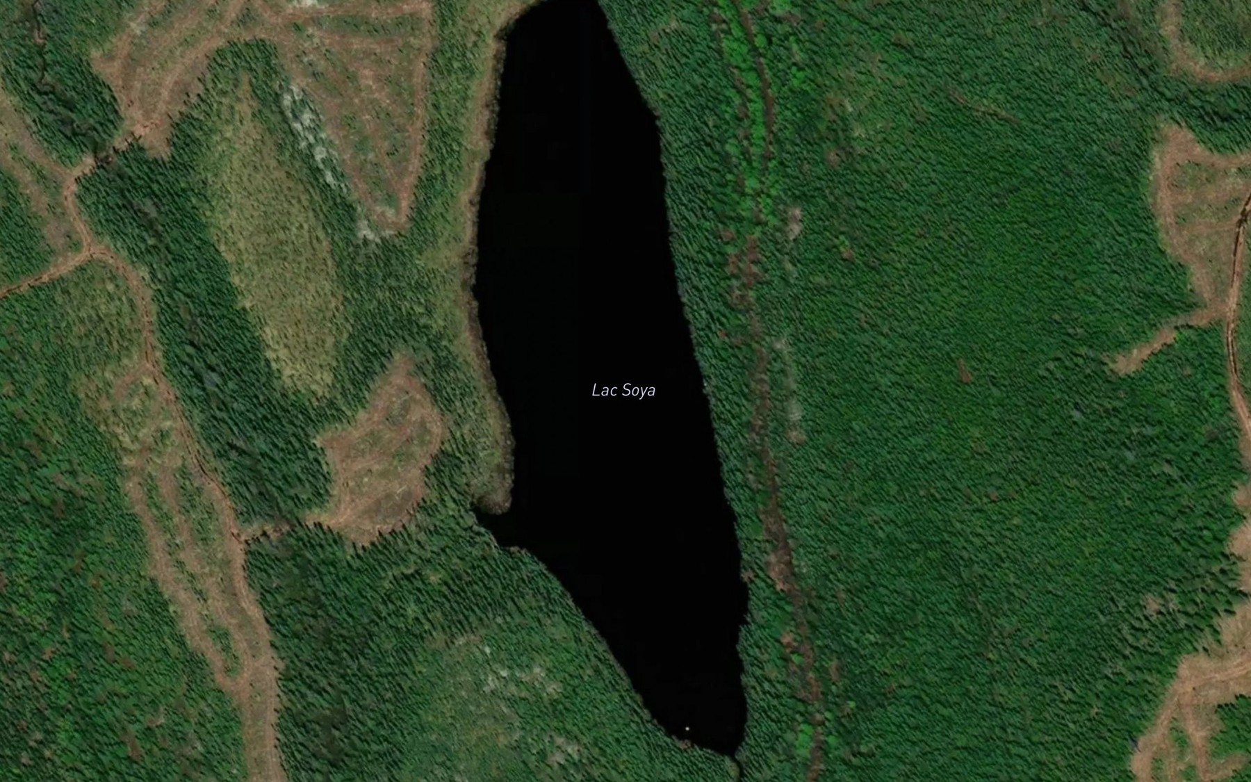 Satellite map of the Lac Soya