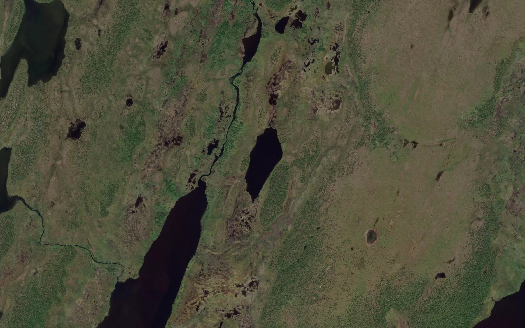 Satellite map of the Juovajavri