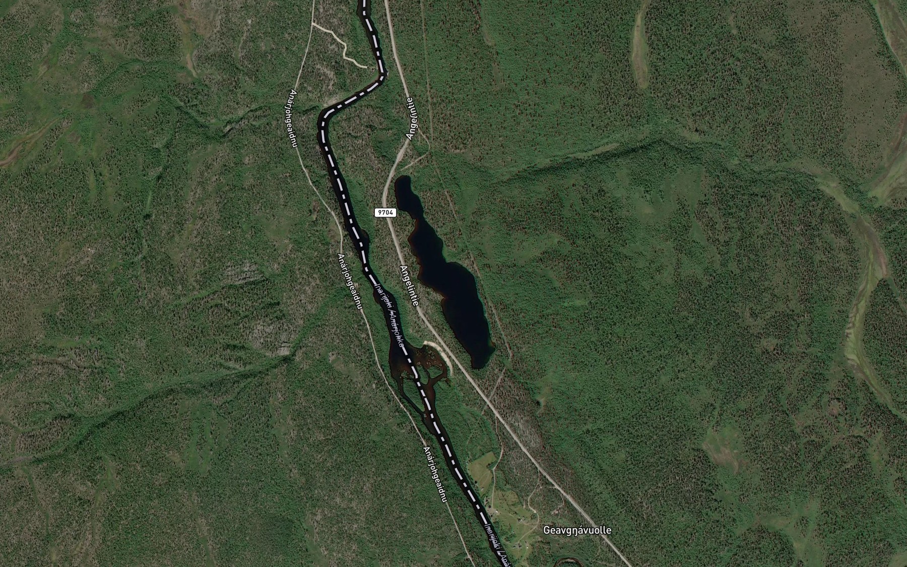 Satellite map of the Pahtusjarvi