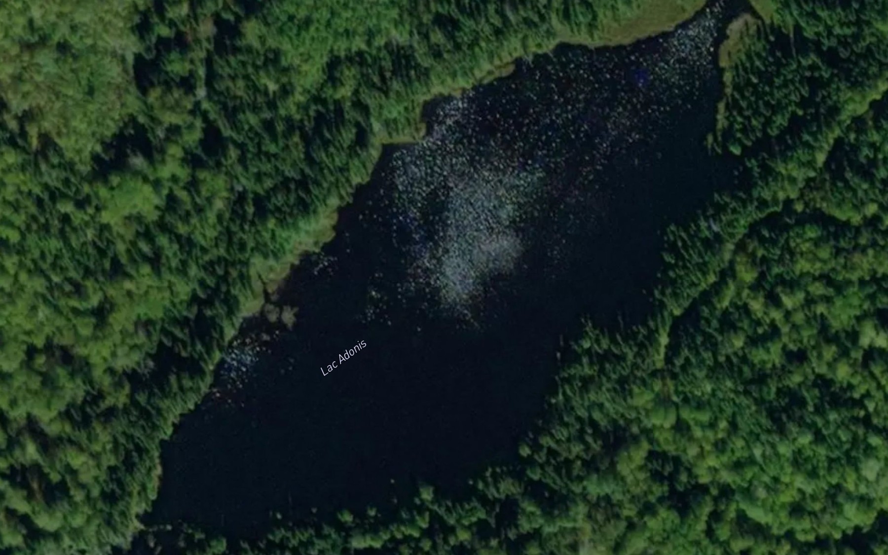 Satellite map of the Lac Adonis