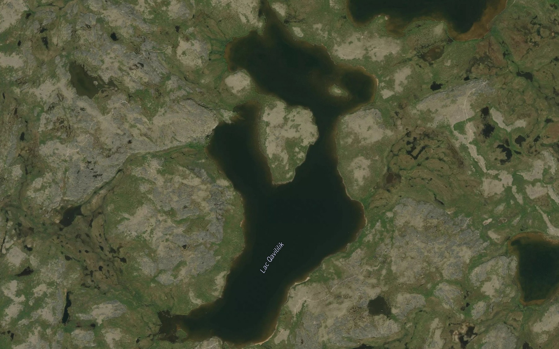 Satellite map of the Lac Qanililik