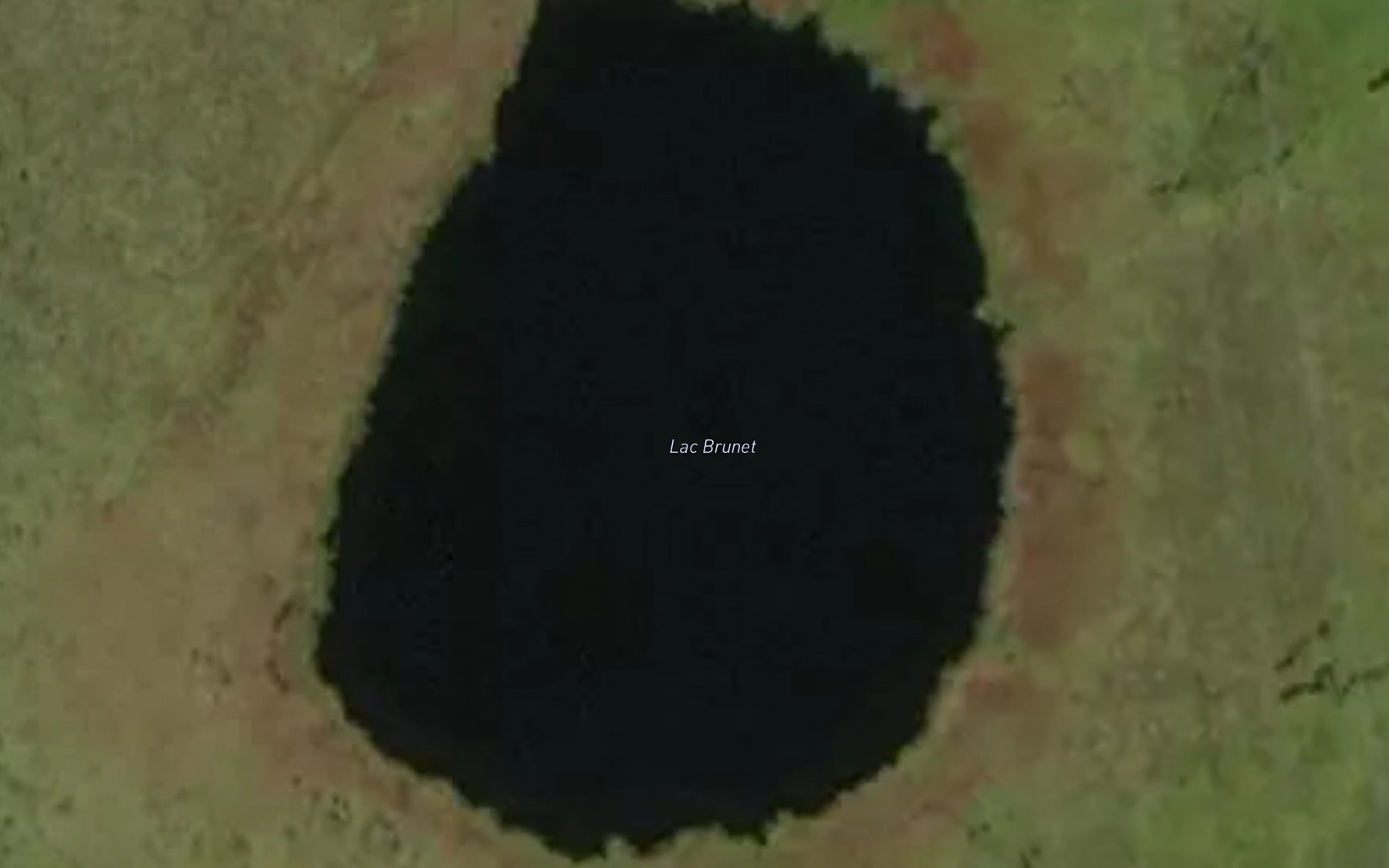 Satellite map of the Lac Brunet