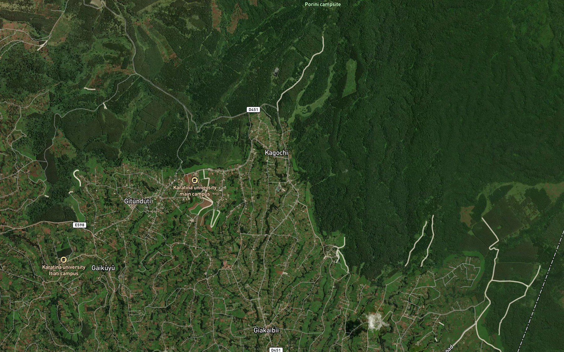 Satellite map of the Gichichi