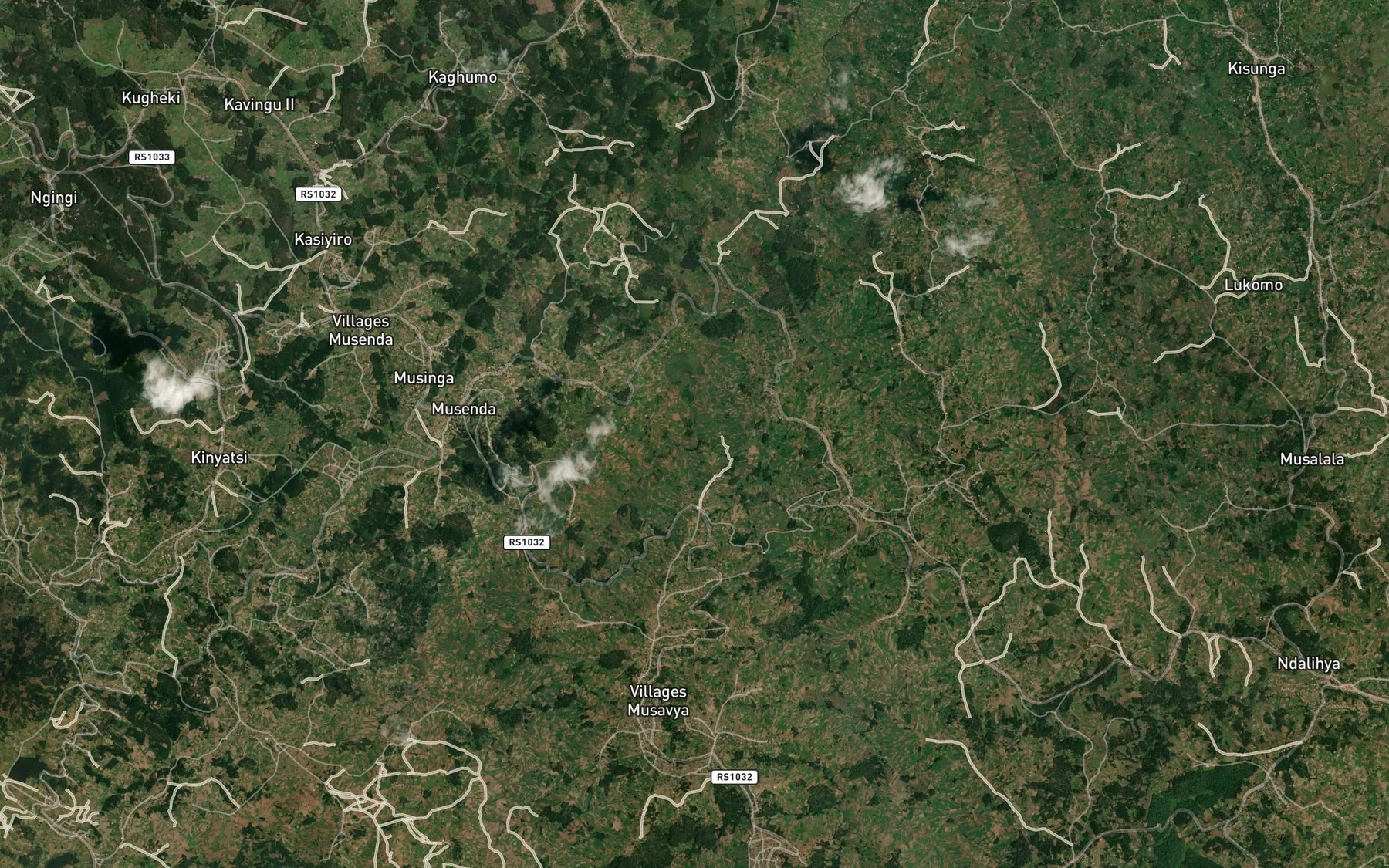Satellite map of the Lwaruba