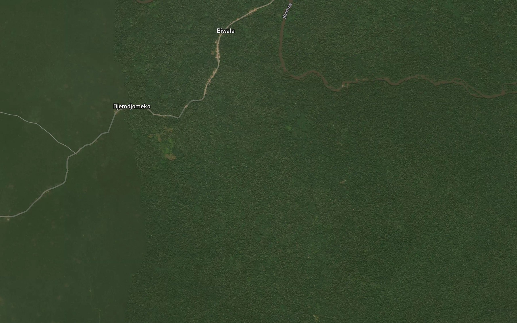 Satellite map of the Sesele