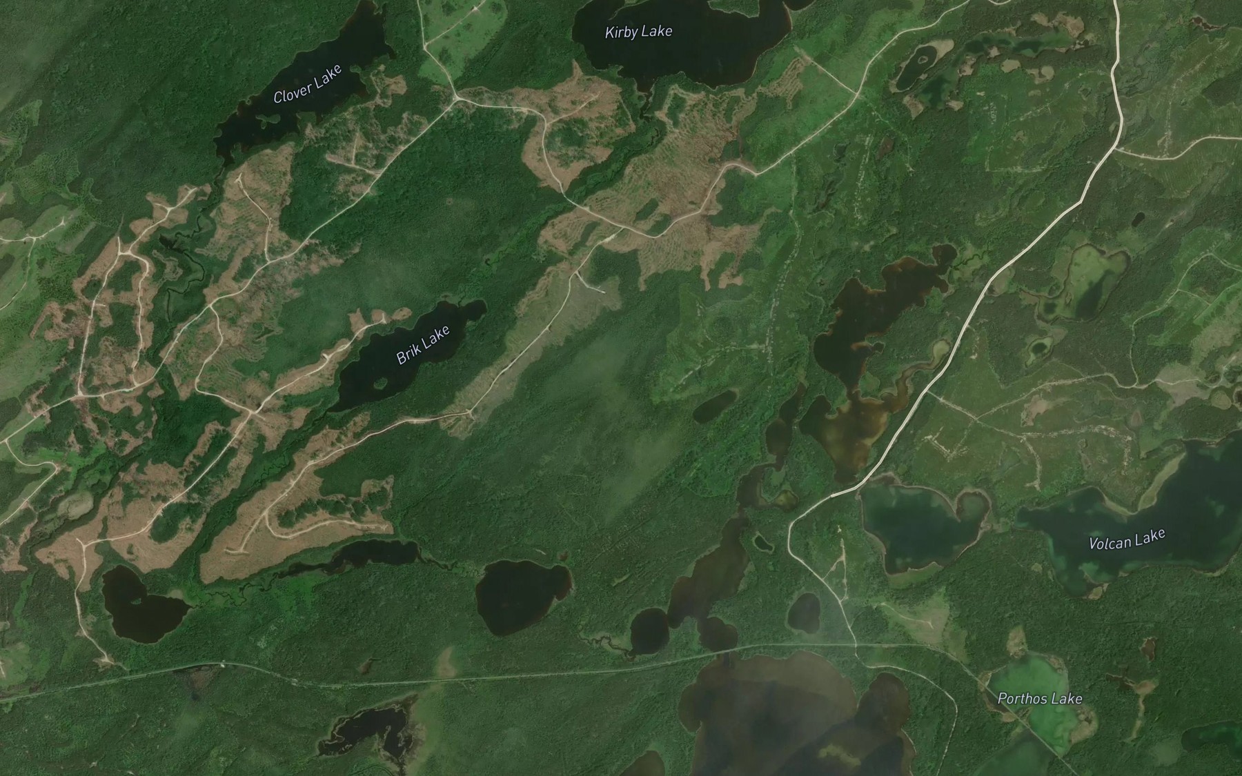 Satellite map of the North Bay