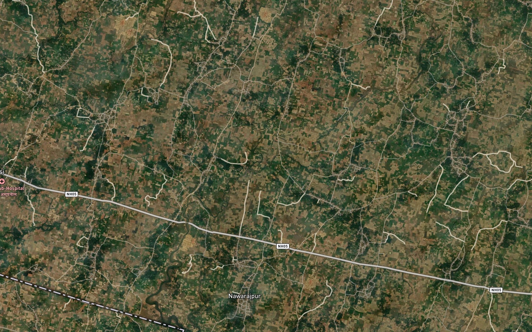 Satellite map of the Katani Nadi