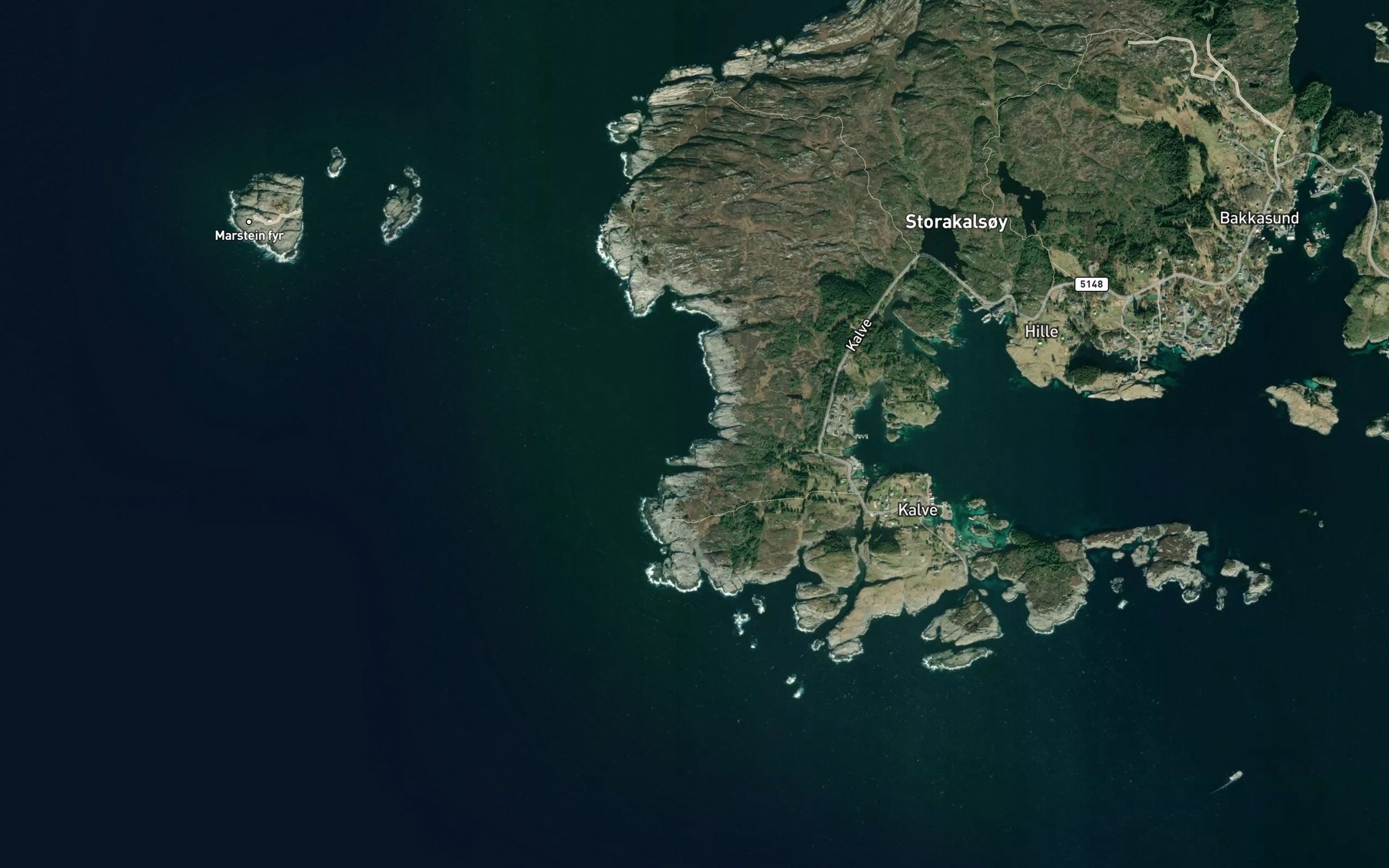 Satellite map of the Laksvagvik