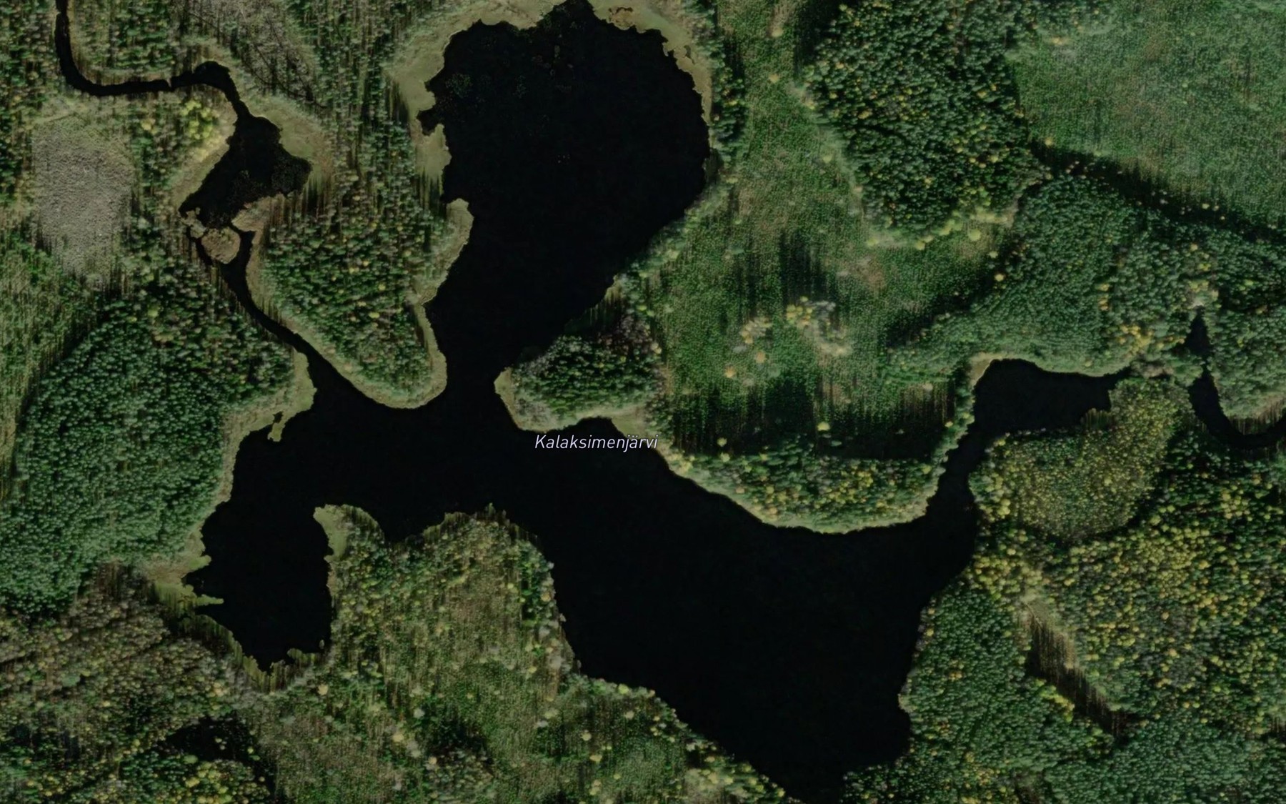 Satellite map of the Kalaksimenjarvi