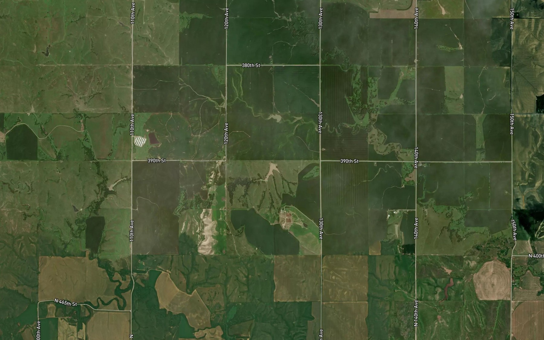 Satellite map of the Robinson Reservoir
