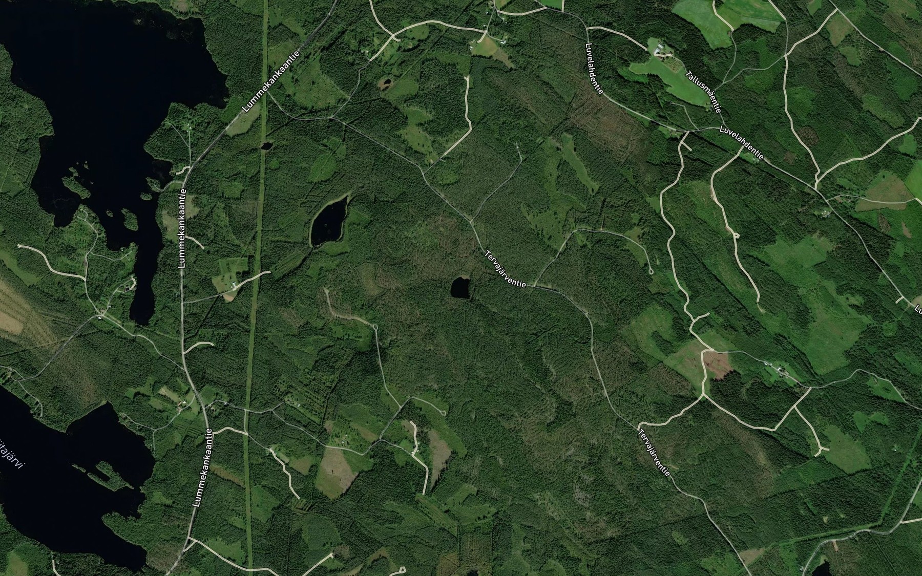 Satellite map of the Pieni Tervajarvi