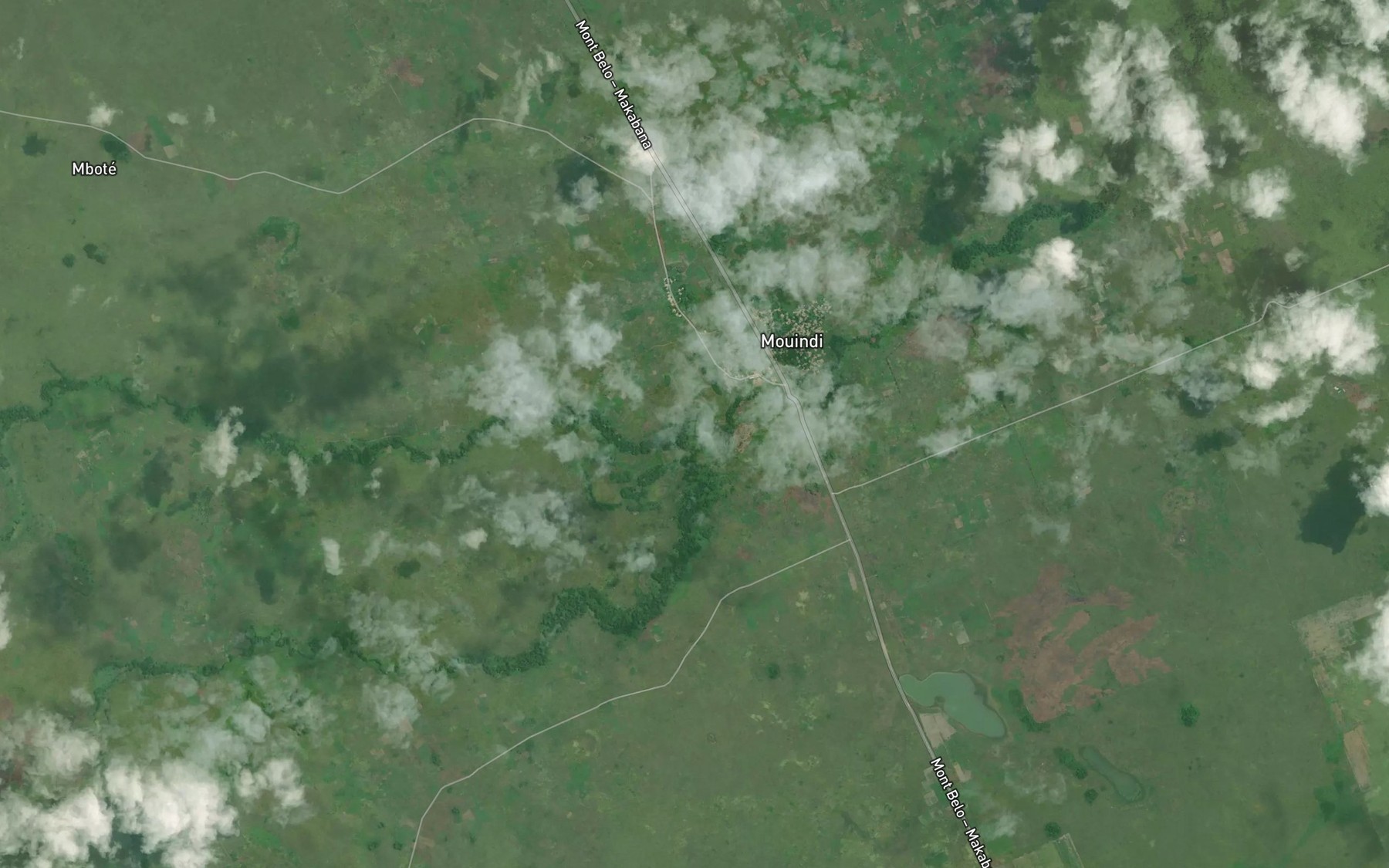Satellite map of the Kenge