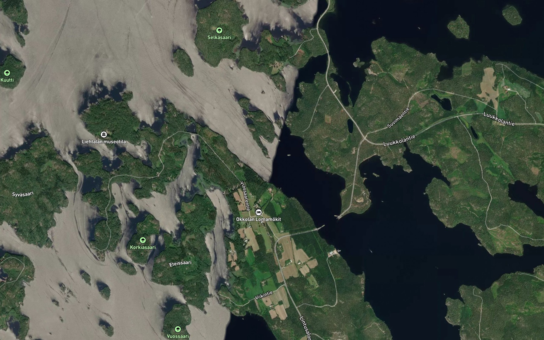 Satellite map of the Hatinvirta